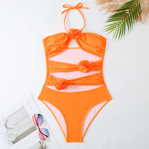 One Piece Swimsuit with Cover Up (4 colors)
