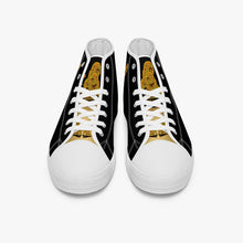 Cargar imagen en el visor de la galería, Like Father, Like Son 02-01 High Top Unisex Canvas Shoes (Black/White)