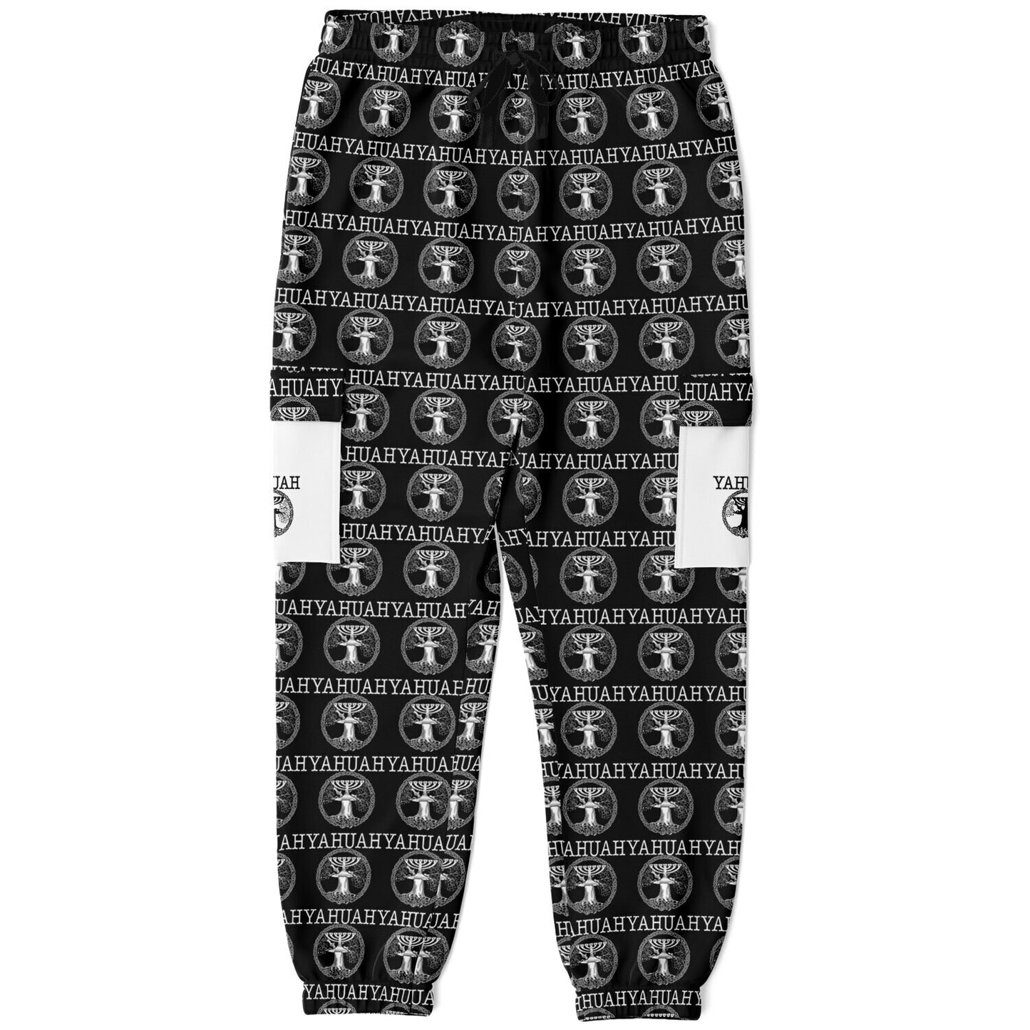 Yahuah-Tree of Life 02-06 Designer Triblend Fleece Lined Cargo Unisex Joggers