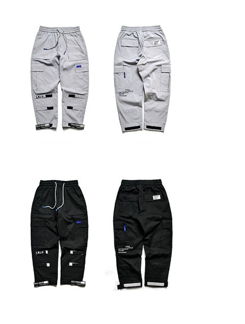 VantageGo "LOCKANDLOAD" Men's Cargo Joggers (Grey/Black)