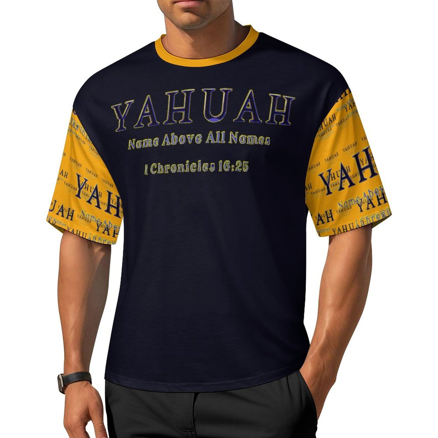 Yahuah-Name Above All Names 02-01 Designer Half Sleeve Cotton Unisex T-shirt