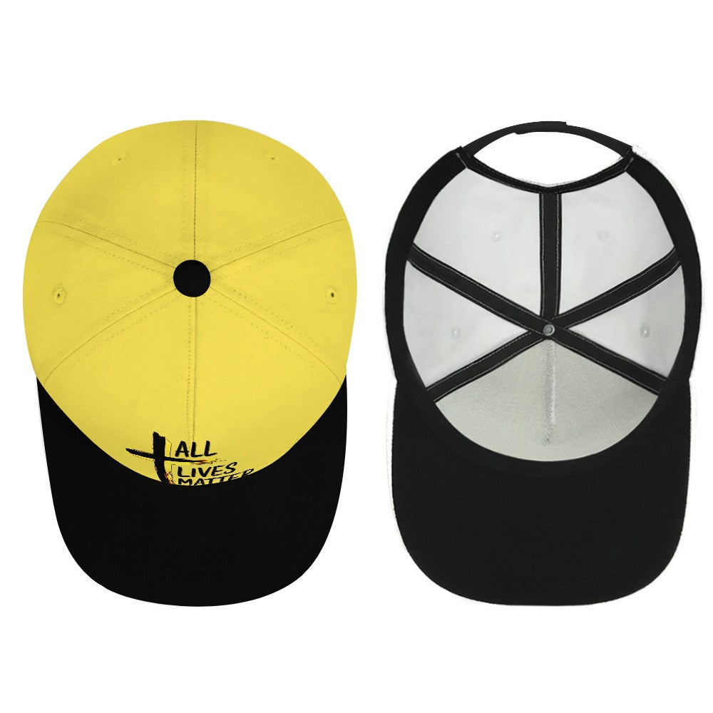 Outspoken Designs 04-01 "All Lives Matter" Designer Curved Brim Baseball Cap (7 colors)