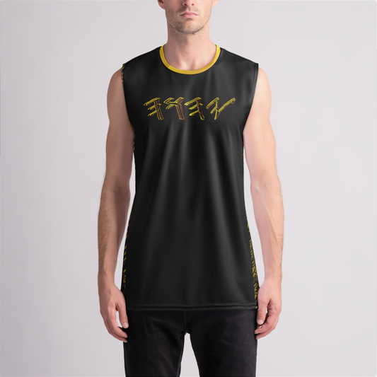 Yahuah Logo 01-01 Men's Designer Drop Armhole Tank Top