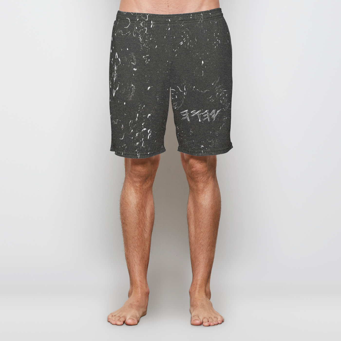 Yahuah Logo 01-01 Men's Designer Poly + Rayon Fleece Sweat Shorts