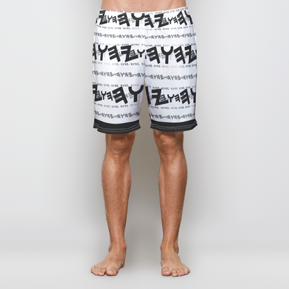 Most High God - Yahuah 01-01 White Men's Designer Lounge Shorts