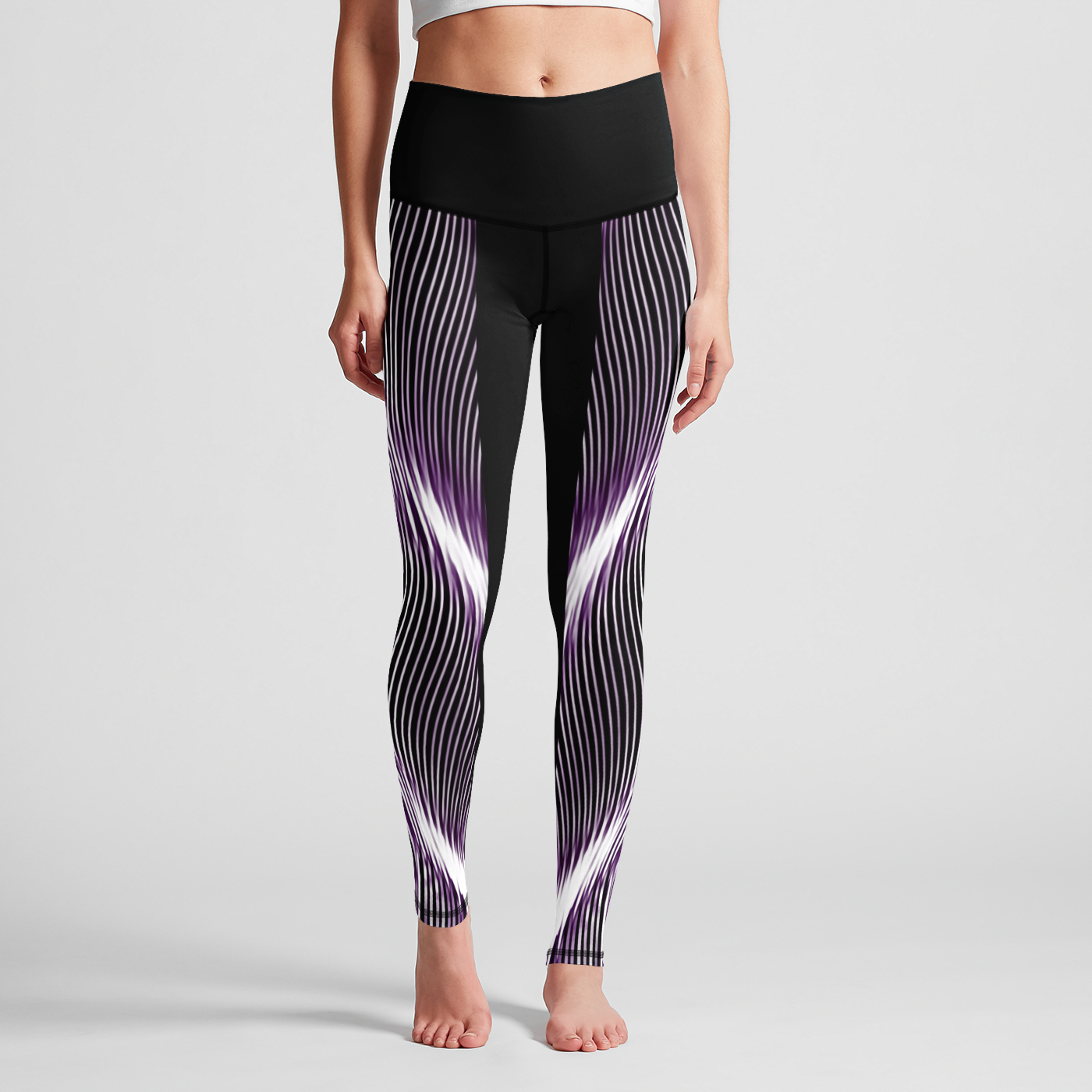 TRP Twisted Patterns 04: Weaved Metal Waves 01-01 Designer High Waist Leggings