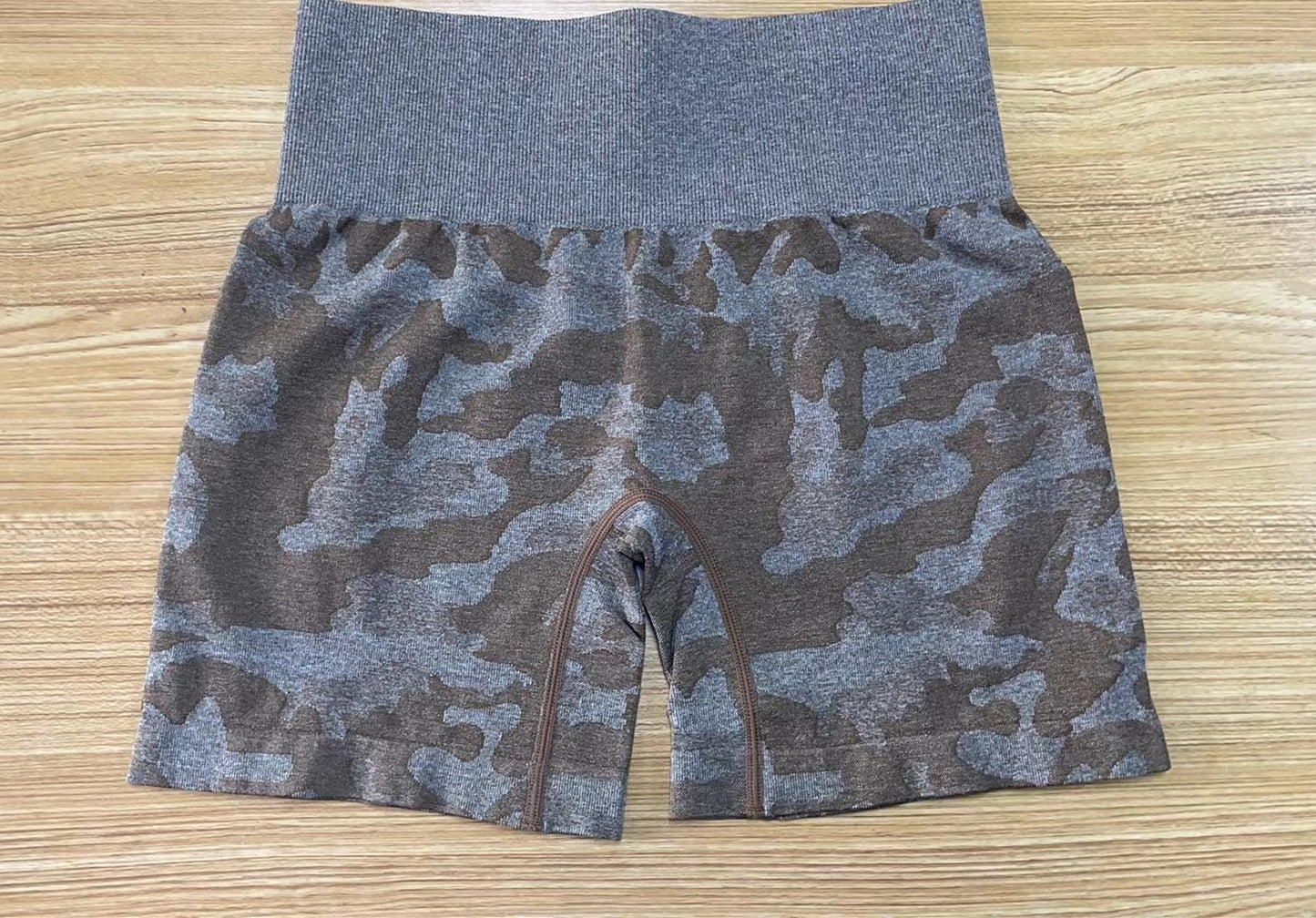 Camo Jacquard Seamless Yoga Shorts (8 colors)