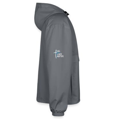 Outspoken Designs 04-02 "All Lives Matter" Designer Champion Packable Unisex Jacket - gray
