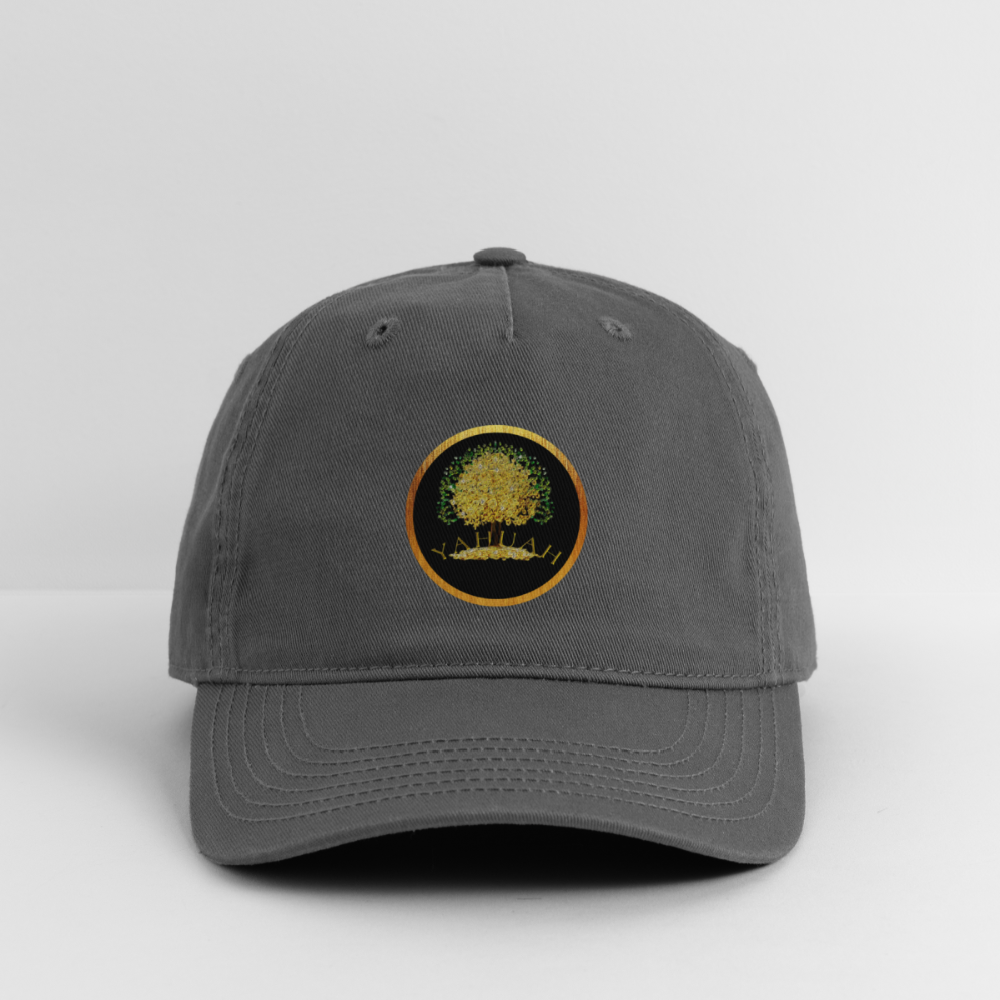 Yahuah-Tree of Life 03-01 Designer Econscious Organic Baseball Cap (6 colors) - charcoal