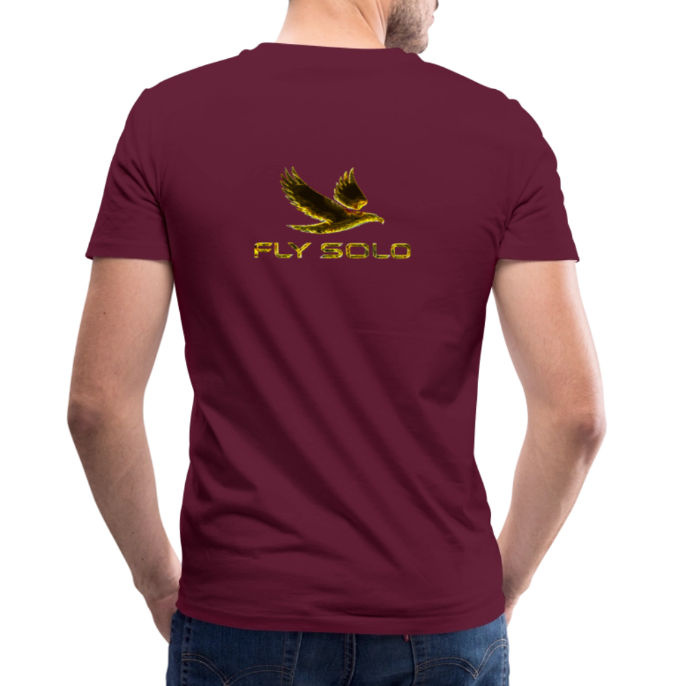 Outspoken Designs 03-01 "Fly Solo" Designer Bella + Canvas Men's V-neck T-shirt - maroon