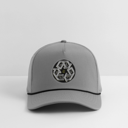 Truth Illustrated 03-02 Designer Imperial Headwear Rope Cap (4 colors) - gray/black