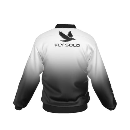 "Fly Solo" Night/Day | Men's Bomber Jacket with Sleeve Pocket