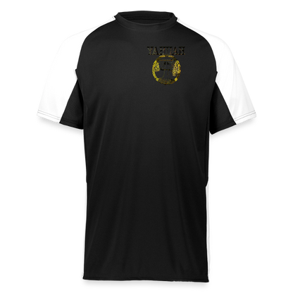 Yahuah Yahusha 04 Designer Augusta Sportswear Unisex Cutter Jersey (5 colors) - black/white