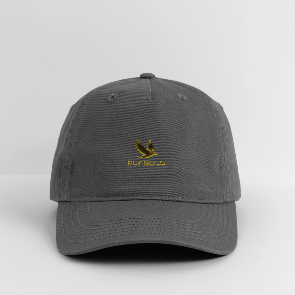 Outspoken Designs 03-01 "Fly Solo" Designer Organic Baseball Cap - charcoal