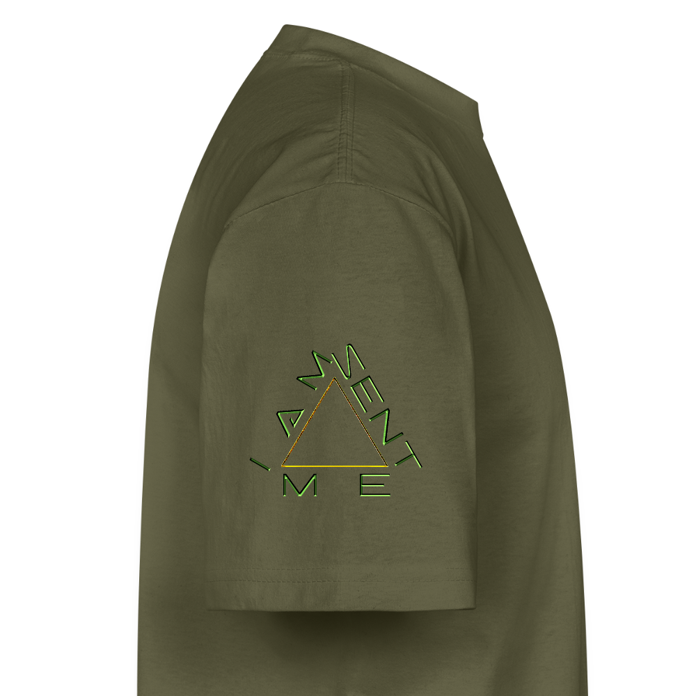 I AM SENT ME 01 Designer Shaka Wear Men's Oversized Heavyweight T-shirt (9 colors) - classic olive