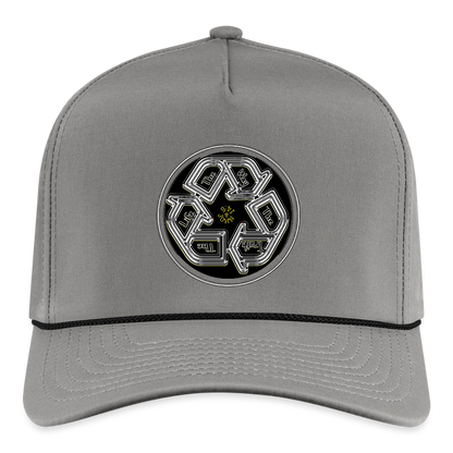 Truth Illustrated 03-02 Designer Imperial Headwear Rope Cap (4 colors) - gray/black