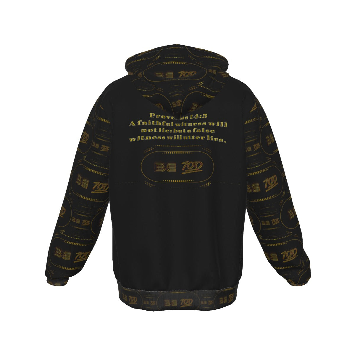 Outspoken Designs 02-01 "Be 100" Men's Designer Zip Hoodie