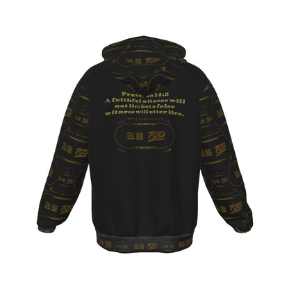 Outspoken Designs 02-01 "Be 100" Men's Designer Zip Hoodie