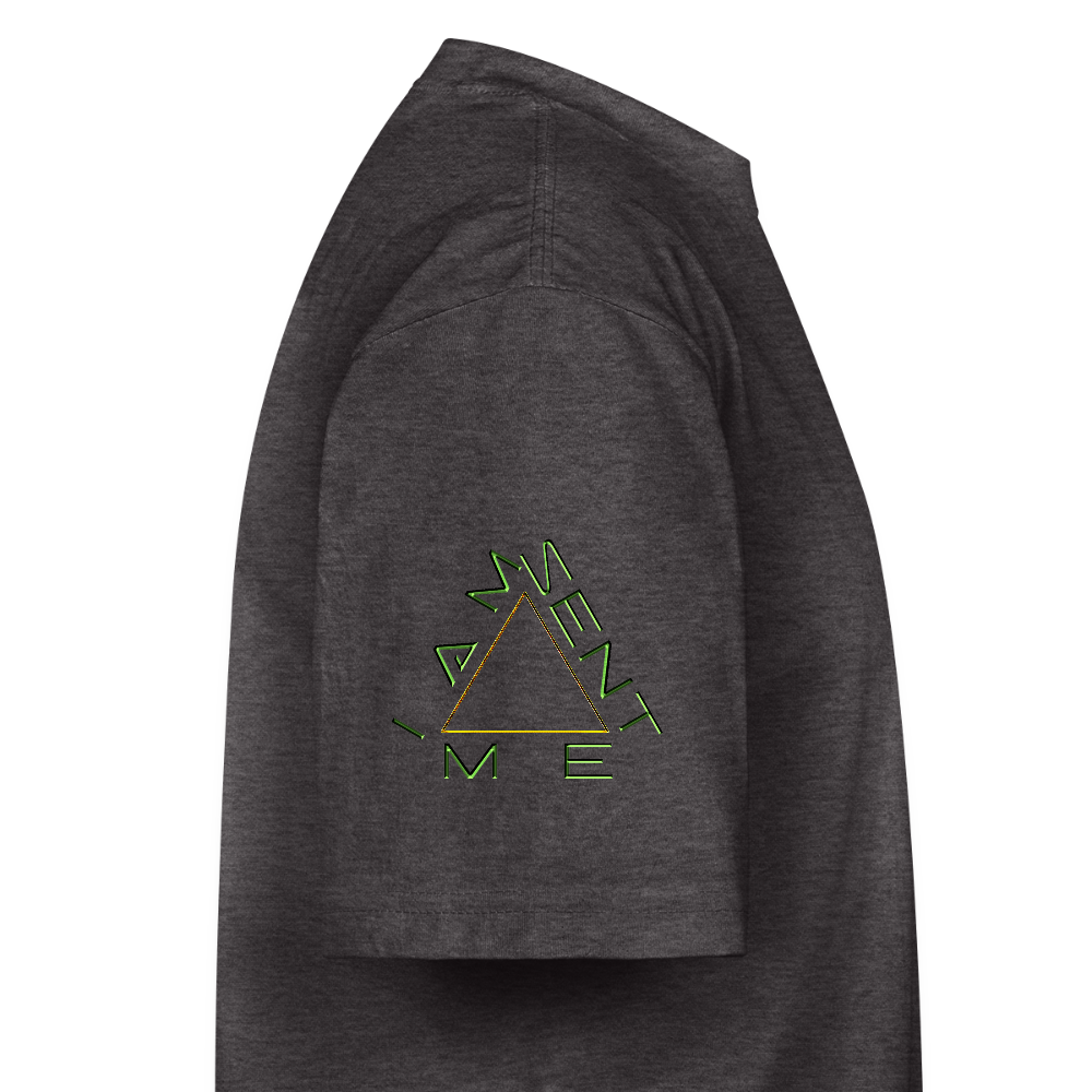 I AM SENT ME 01 Designer Shaka Wear Men's Oversized Heavyweight T-shirt (9 colors) - charcoal grey