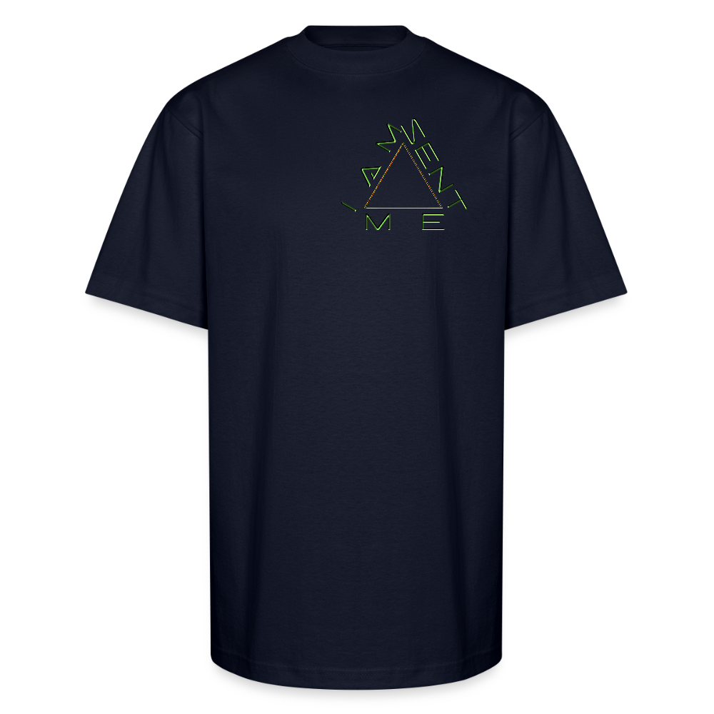 I AM SENT ME 01 Designer Shaka Wear Men's Oversized Heavyweight T-shirt (9 colors) - navy