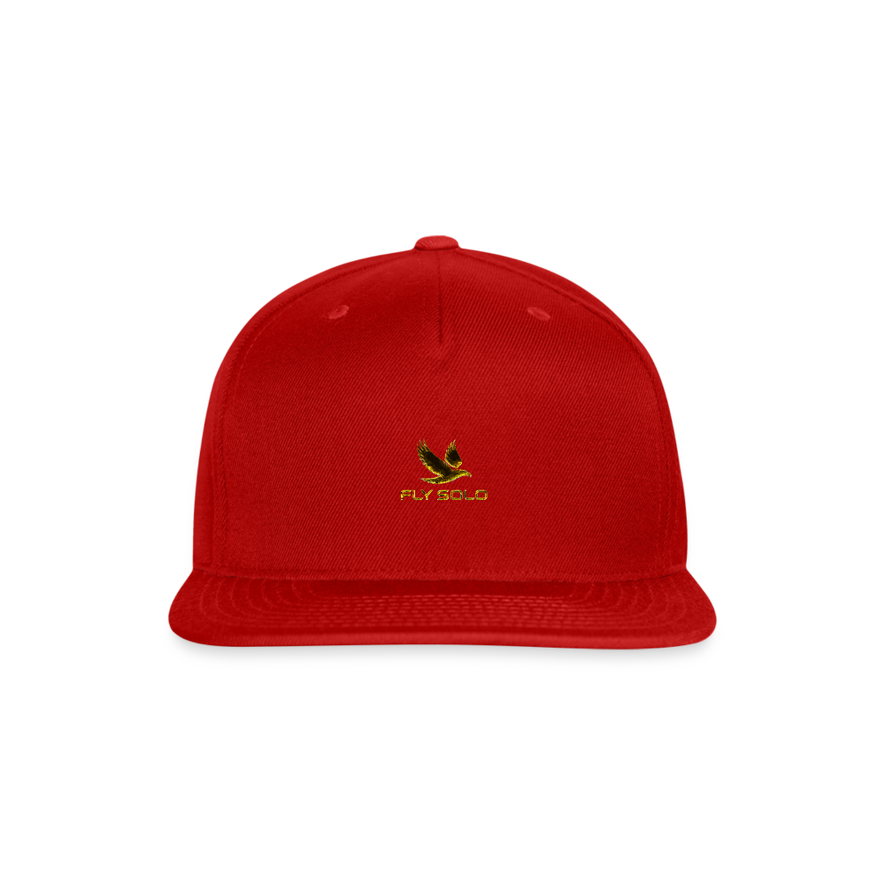 Outspoken Designs 03-01 "Fly Solo" Designer Yupoong Snapback Baseball Cap - red