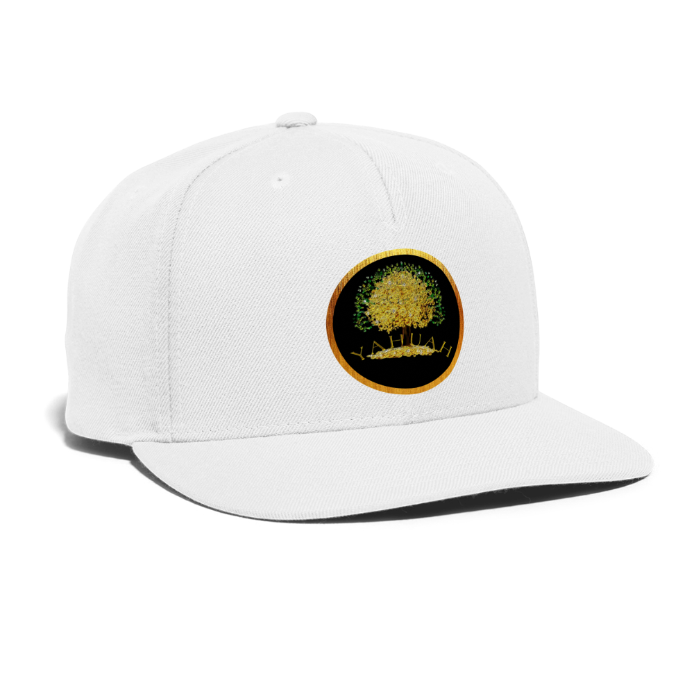 Yahuah-Tree of Life 03-01 Designer Yupoong Snapback Baseball Cap (7 colors) - white