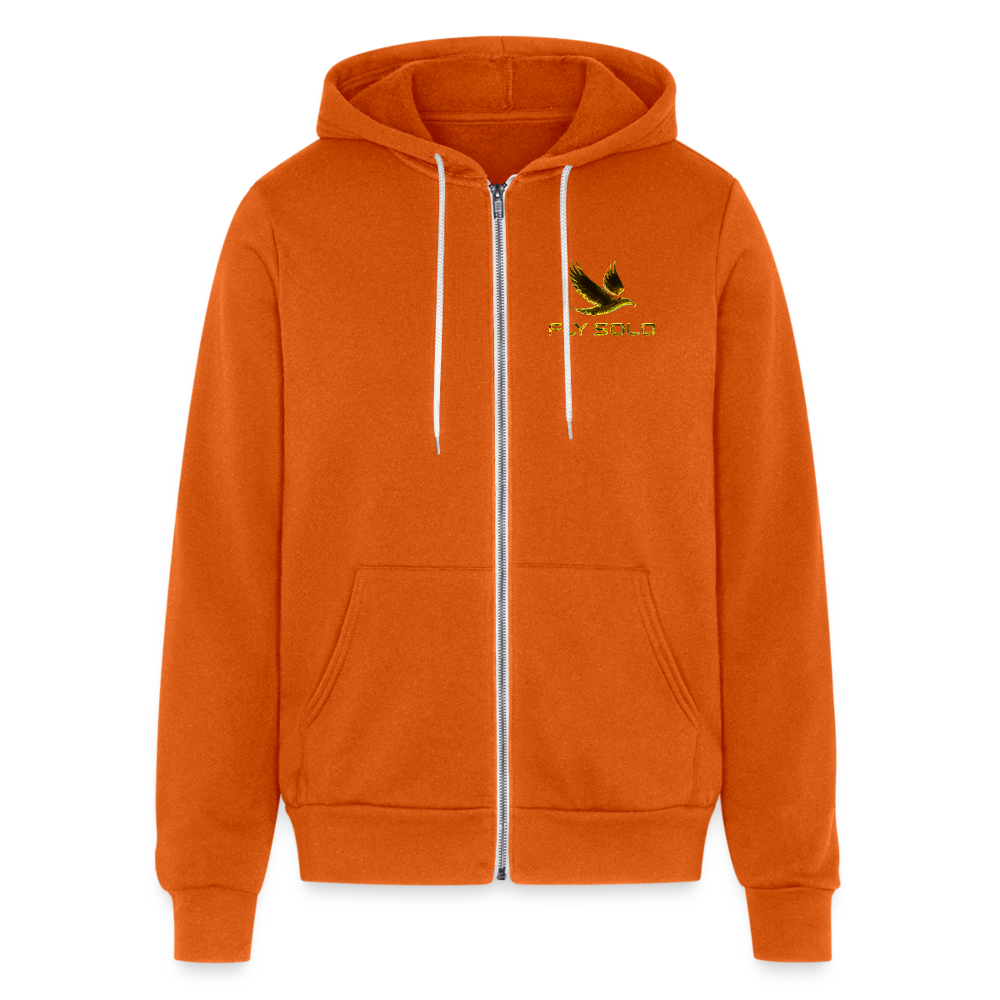 Outspoken Designs 03-01 "Fly Solo" Designer Bella + Canvas Unisex Full Zip Hoodie - autumn