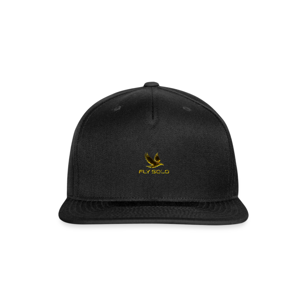 Outspoken Designs 03-01 "Fly Solo" Designer Yupoong Snapback Baseball Cap - black