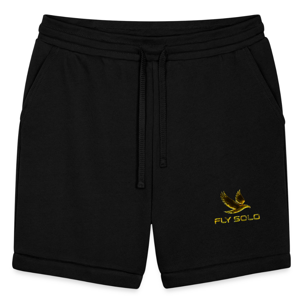 Outspoken Designs 03-01 "Fly Solo" Designer Bella+Canvas Unisex Sweatshorts - black