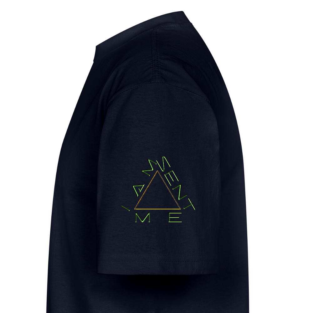 I AM SENT ME 01 Designer Shaka Wear Men's Oversized Heavyweight T-shirt (9 colors) - navy