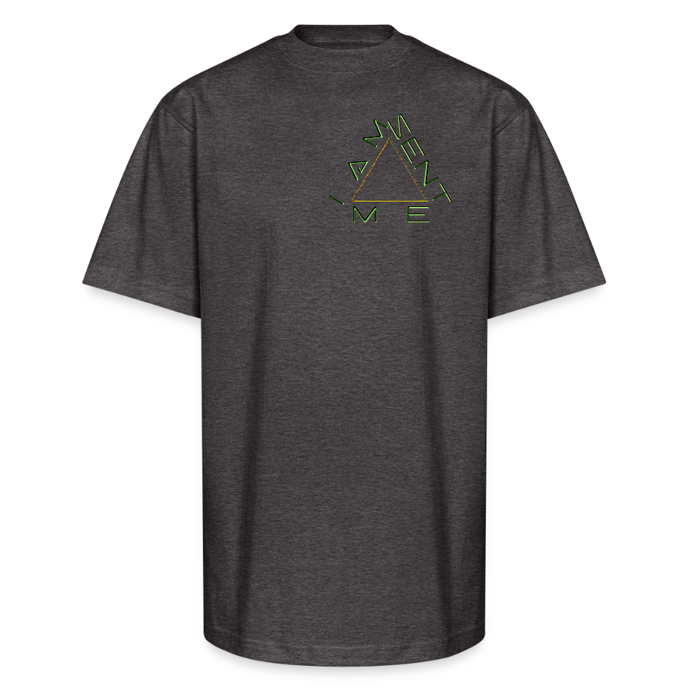 I AM SENT ME 01 Designer Shaka Wear Men's Oversized Heavyweight T-shirt (9 colors) - charcoal grey