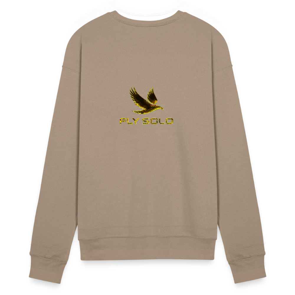 Outspoken Designs 03-01 "Fly Solo" Designer Bella + Canvas Unisex Sweatshirt - tan