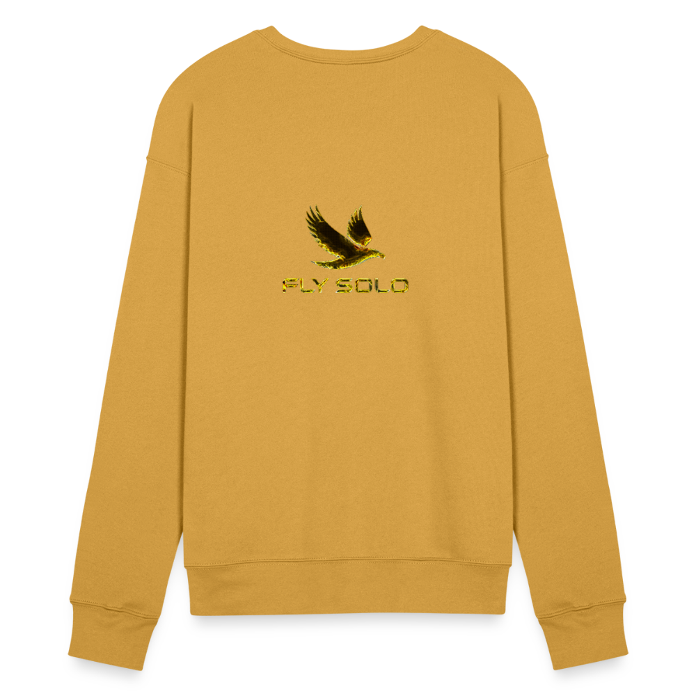 Outspoken Designs 03-01 "Fly Solo" Designer Bella + Canvas Unisex Sweatshirt - heather mustard