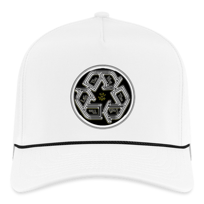 Truth Illustrated 03-02 Designer Imperial Headwear Rope Cap (4 colors) - white/black