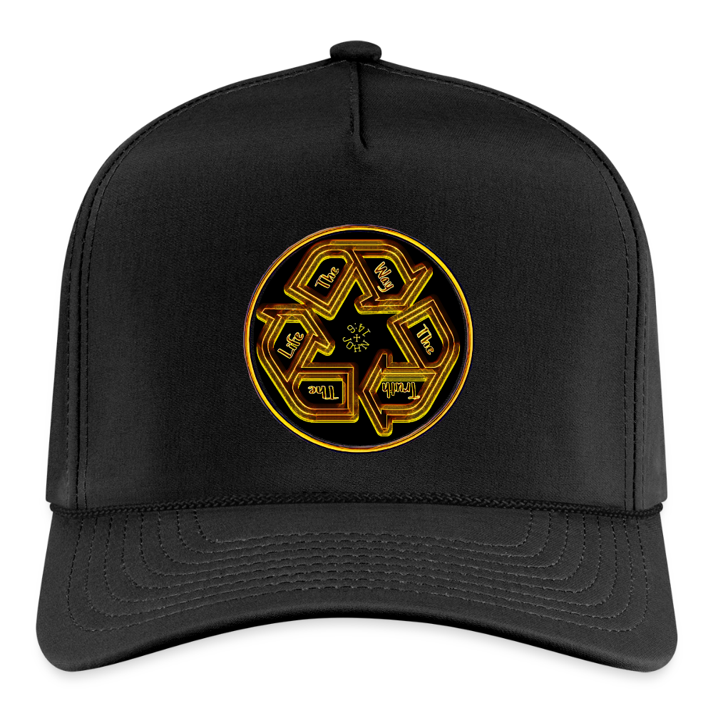 Truth Illustrated 03-01 Designer Imperial Headwear Rope Cap (4 colors) - black/black