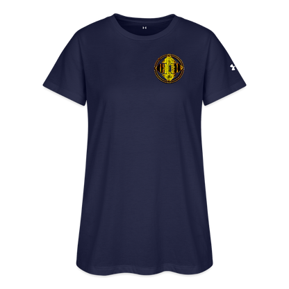 Hebrew World 02-01 Designer Under Armour Ladies Athletic 2.0 T-shirt (4 colors) - navy
