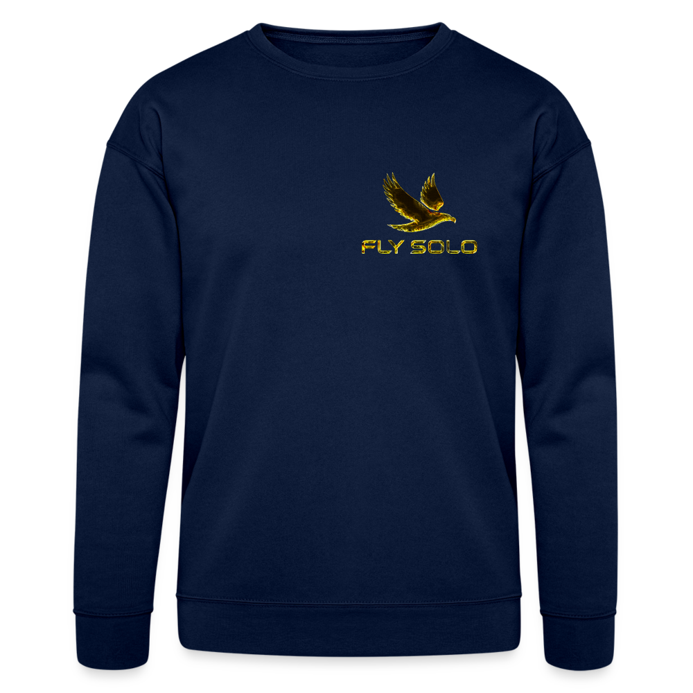 Outspoken Designs 03-01 "Fly Solo" Designer Bella + Canvas Unisex Sweatshirt - navy