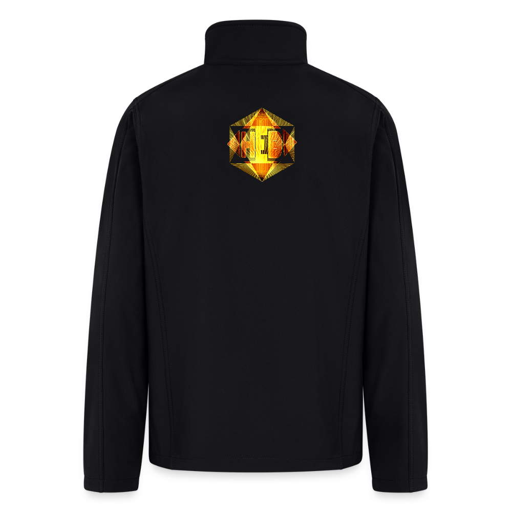 Hebrew World 01-01 Designer Port Authority Men’s Soft Shell Zip Sweatshirt (3 colors) - black