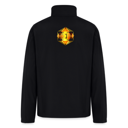 Hebrew World 01-01 Designer Port Authority Men’s Soft Shell Zip Sweatshirt (3 colors) - black