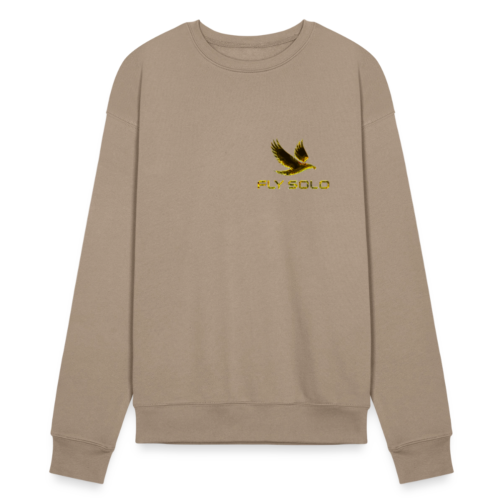 Outspoken Designs 03-01 "Fly Solo" Designer Bella + Canvas Unisex Sweatshirt - tan