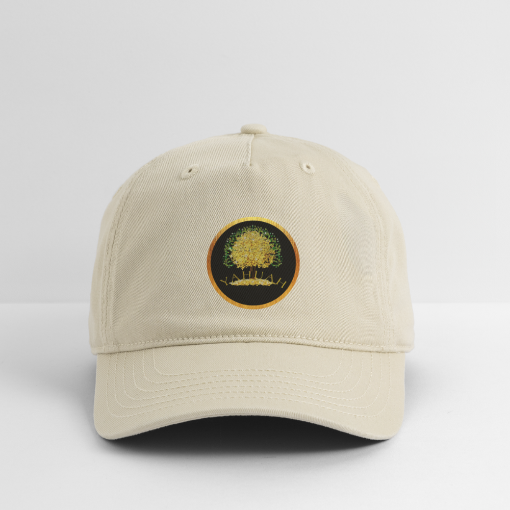 Yahuah-Tree of Life 03-01 Designer Econscious Organic Baseball Cap (6 colors) - khaki