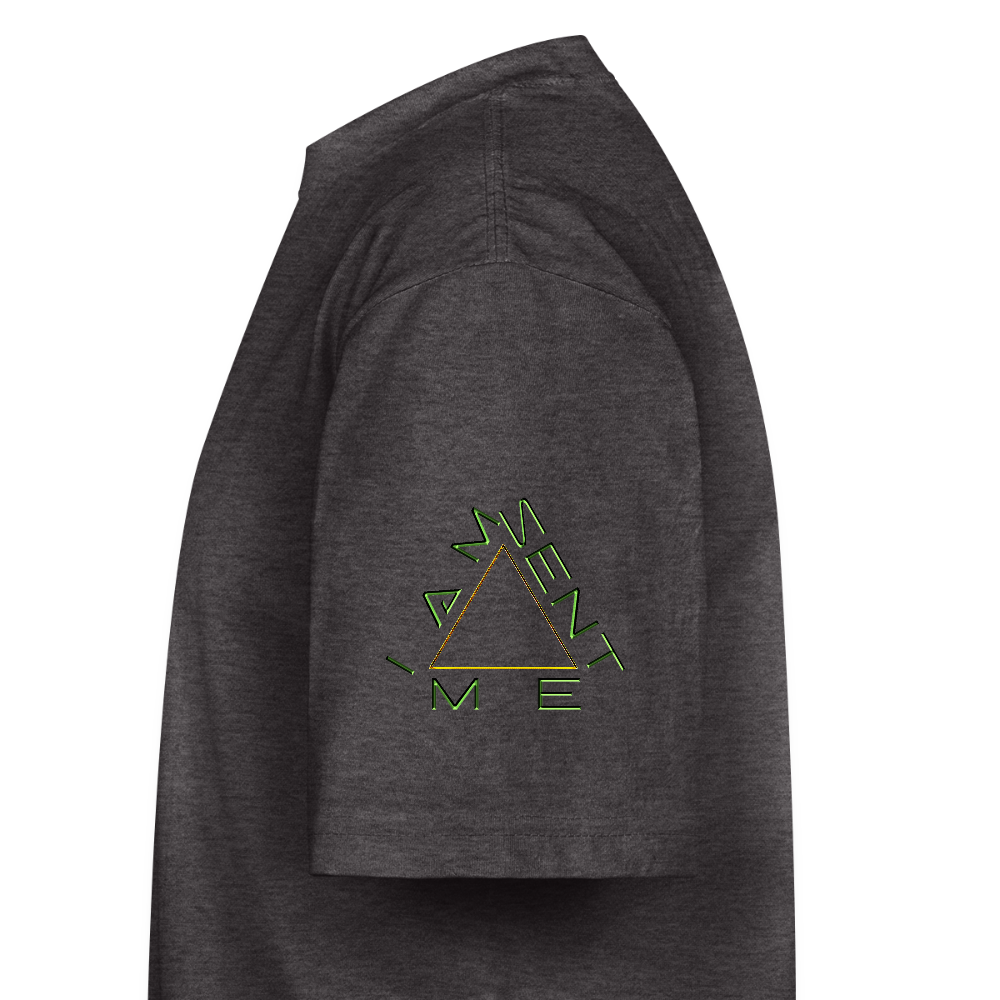 I AM SENT ME 01 Designer Shaka Wear Men's Oversized Heavyweight T-shirt (9 colors) - charcoal grey