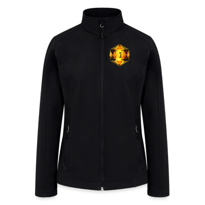 Hebrew World 01-01 Designer Port Authority Soft Shell Zip Sweatshirt - black
