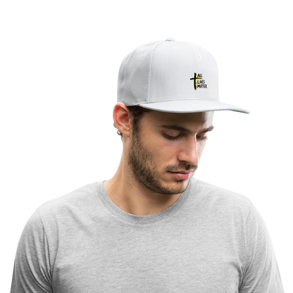 Outspoken Designs 04-01 "All Lives Matter" Designer Yupoong Snapback Baseball Cap (4 colors) - white