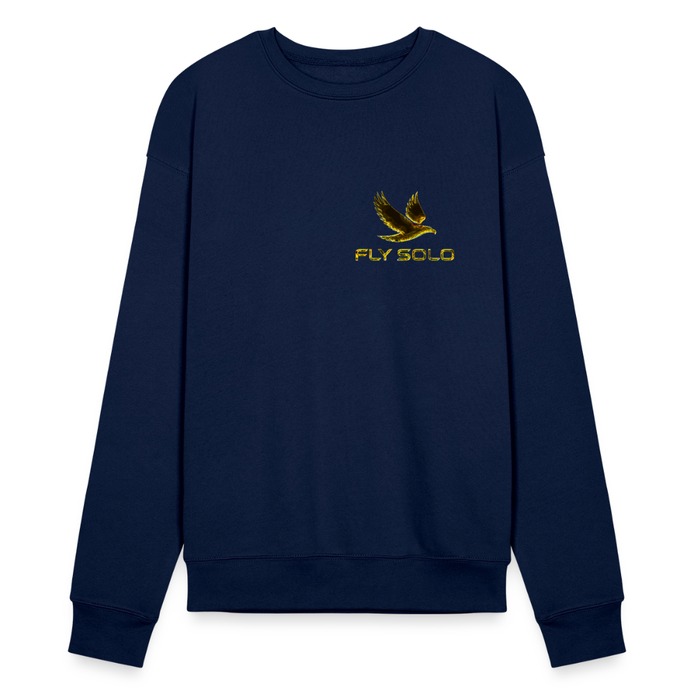 Outspoken Designs 03-01 "Fly Solo" Designer Bella + Canvas Unisex Sweatshirt - navy