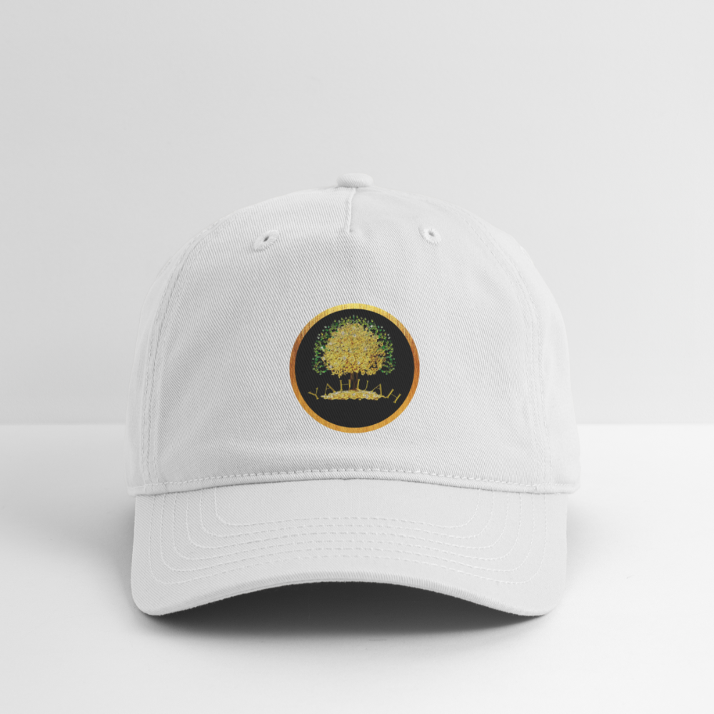 Yahuah-Tree of Life 03-01 Designer Econscious Organic Baseball Cap (6 colors) - white