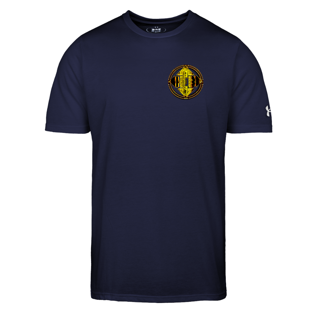 Hebrew World 02-01 Designer Under Armour Men's Athletic 2.0 T-shirt (4 colors) - navy