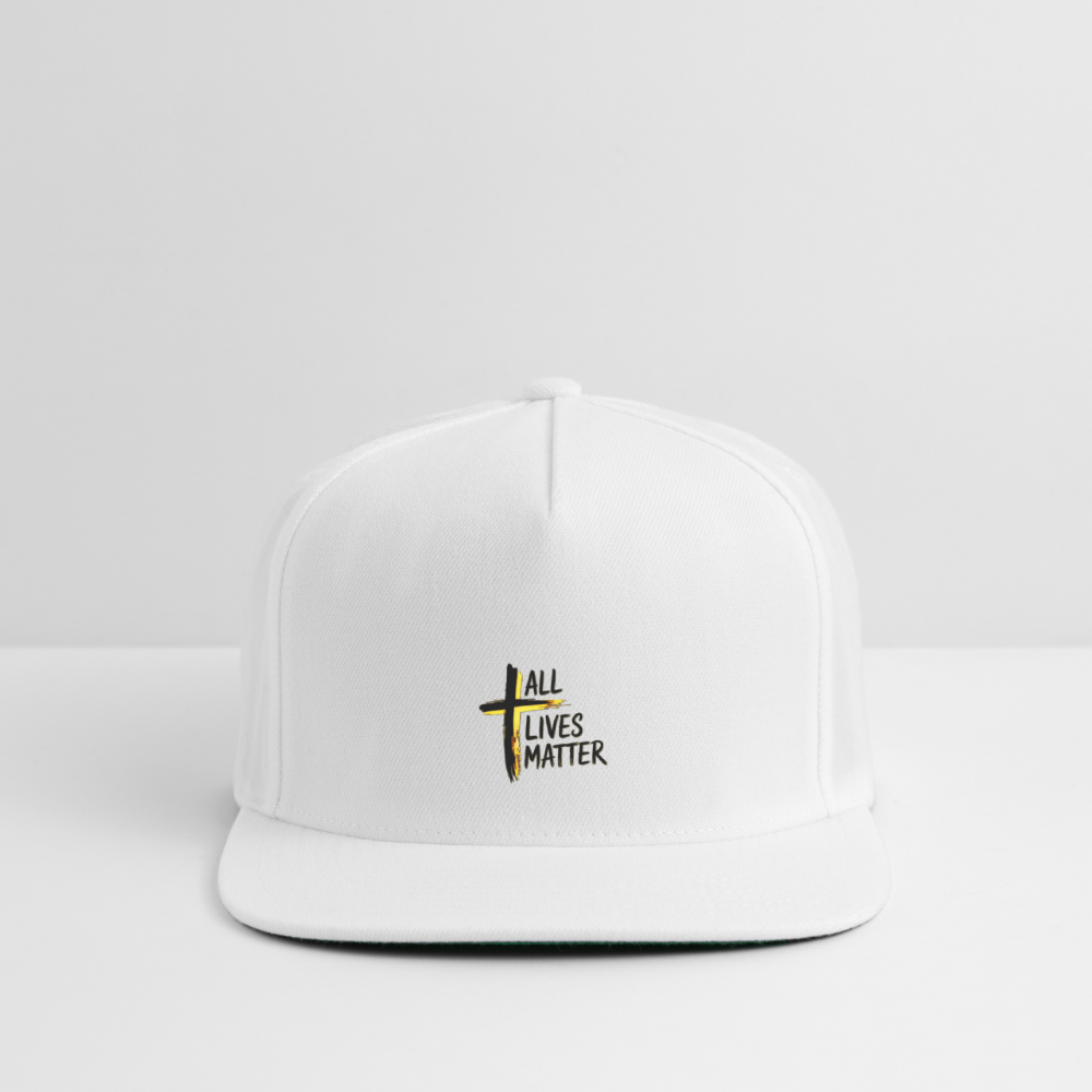 Outspoken Designs 04-01 "All Lives Matter" Designer Yupoong Snapback Baseball Cap (4 colors) - white