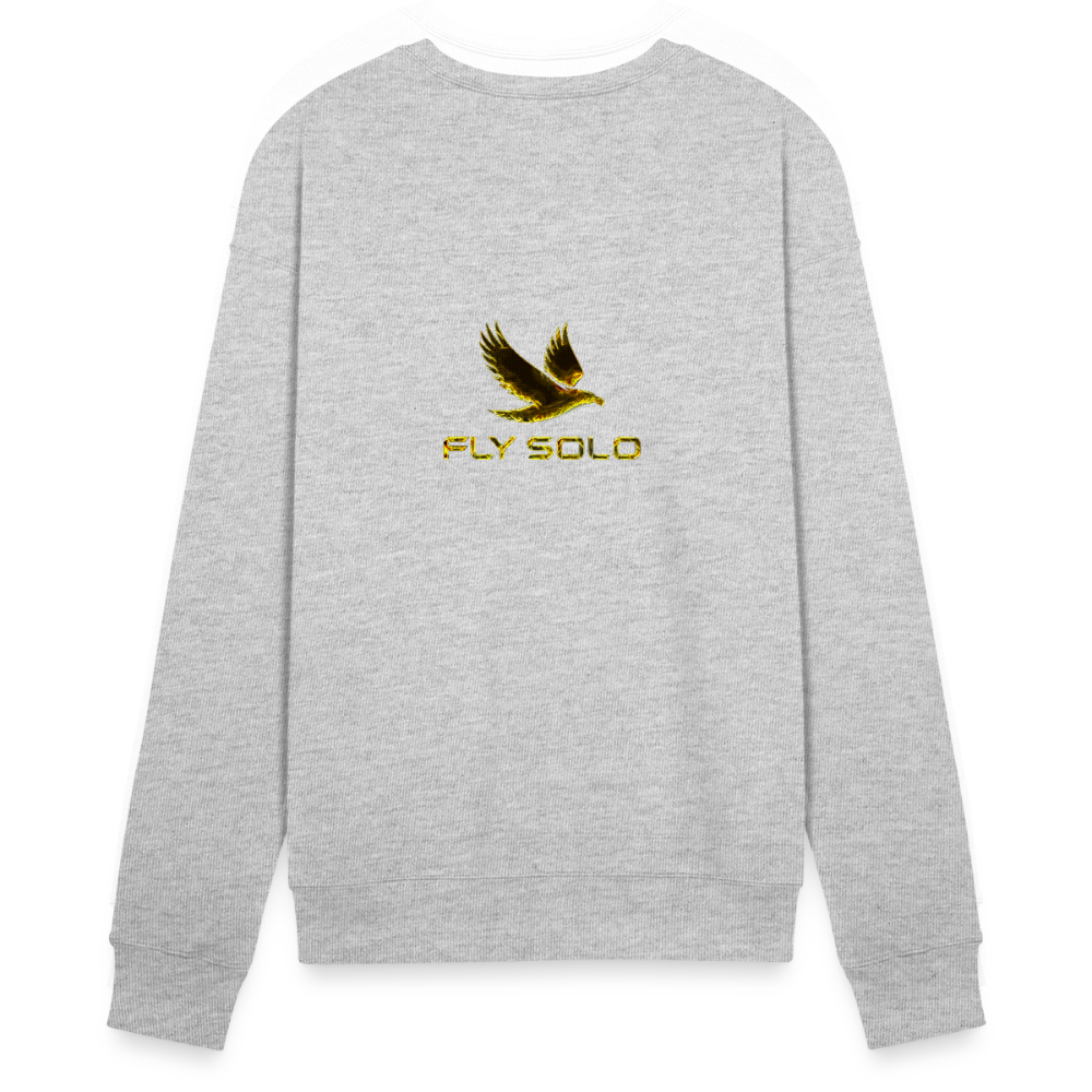 Outspoken Designs 03-01 "Fly Solo" Designer Bella + Canvas Unisex Sweatshirt - heather gray