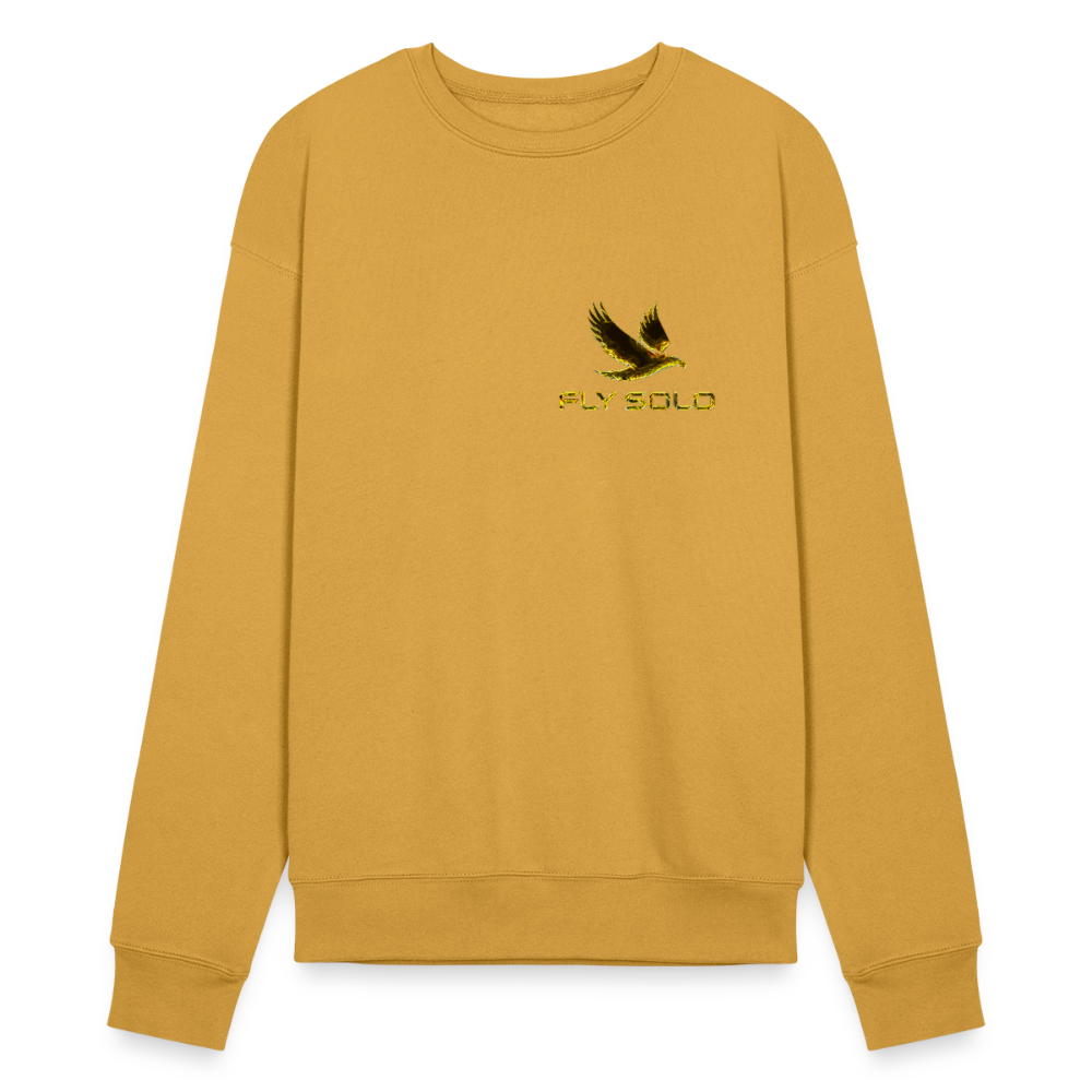 Outspoken Designs 03-01 "Fly Solo" Designer Bella + Canvas Unisex Sweatshirt - heather mustard